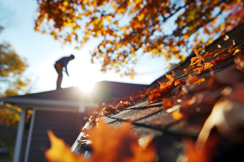 Fall roof cleaning in edmonton