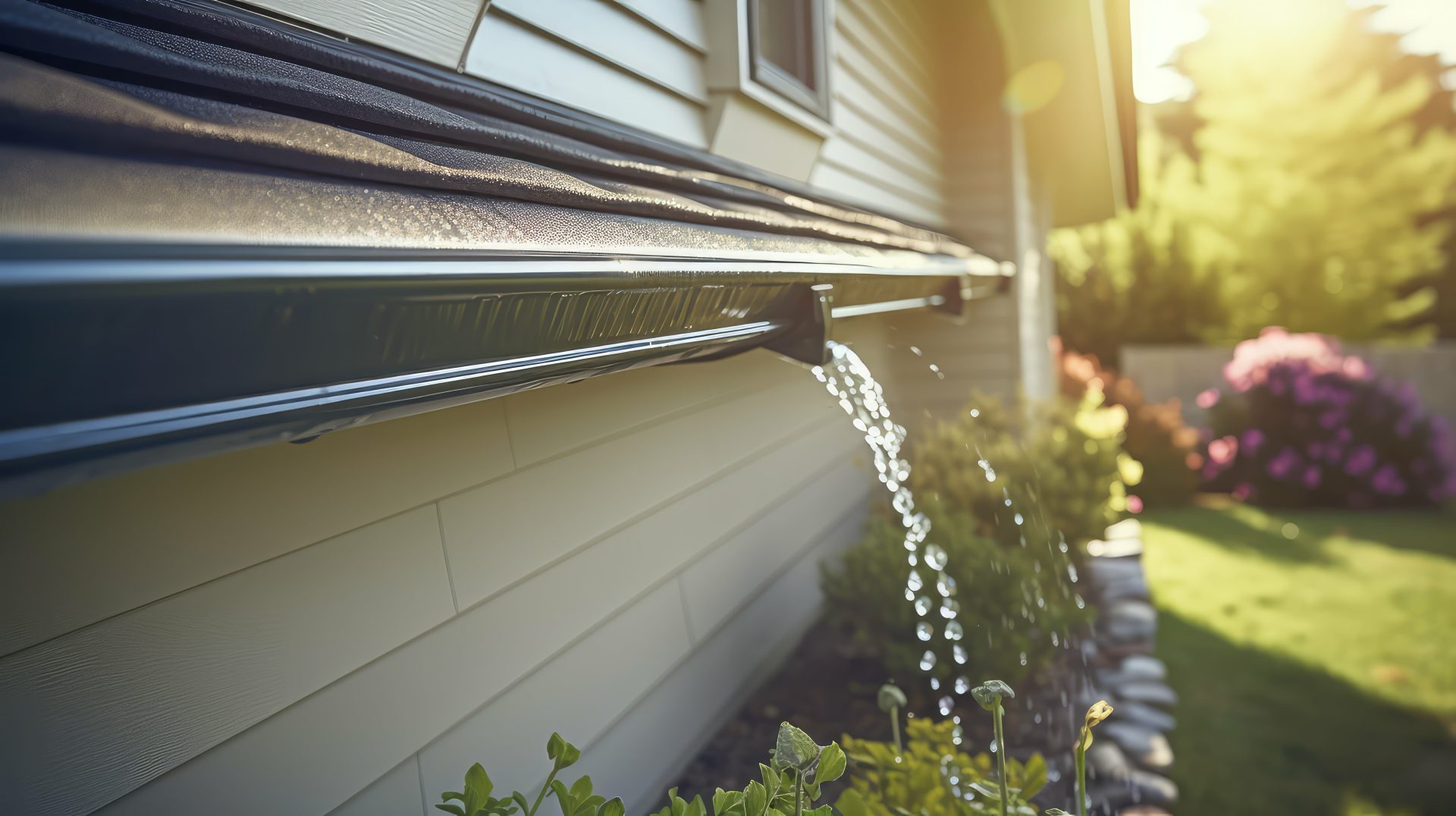 leaking gutters needing repair